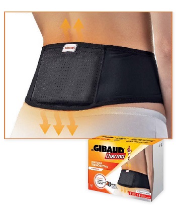 GIBAUD CINTURA TERMOATTIVA  RIUTILIZZABILE + 8 CEROTTI AUTORISCALDANTI - Fontenova srl