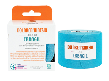 DOLAREN KINESI EMULGEL CEROTTO TERAPEUTICO BLU 5X25 CM IN ROTOLO - Fontenova srl