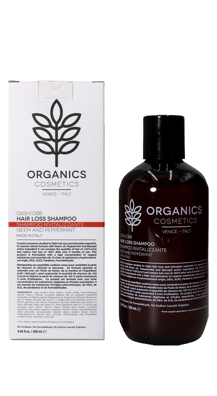ORGANICS PHARM HAIR LOSS SHAMPOO NEEM OIL AND PEPPERMINT 250 ML - Fontenova srl