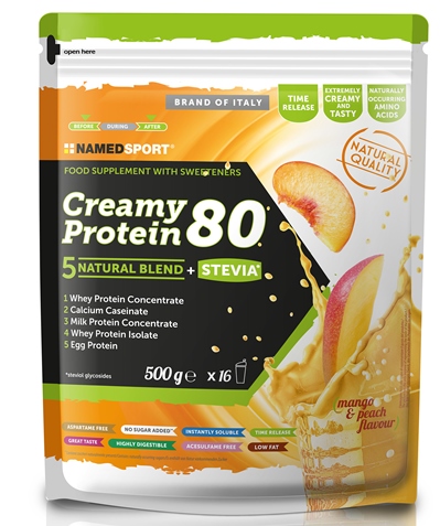 CREAMY PROTEIN MANGO PEACH 500 G - Fontenova srl