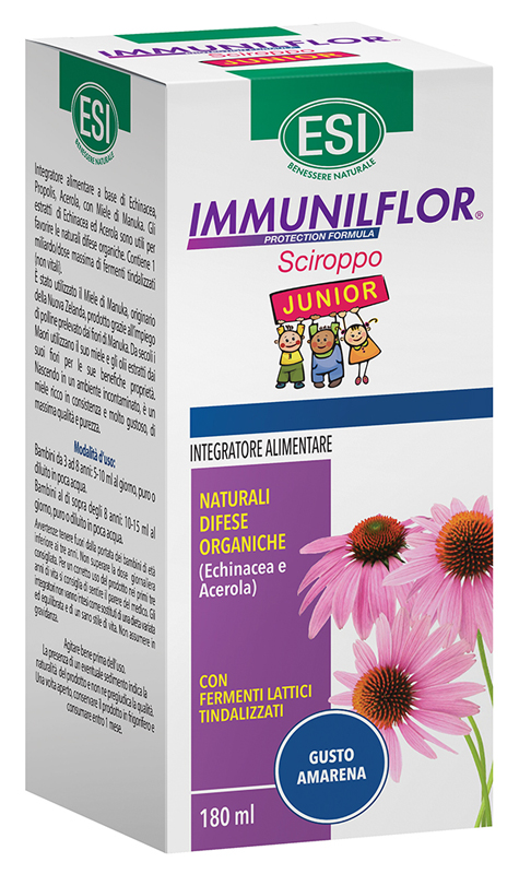 ESI IMMUNILFLOR SCIROPPO JUNIOR 180 ML - Fontenova srl