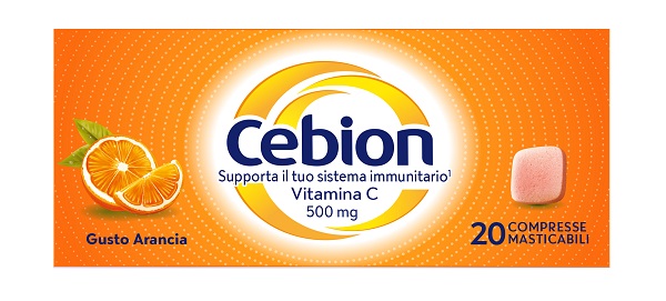 CEBION MASTICABILE ARANCIA VITAMINA C 500 MG 20 COMPRESSE - Fontenova srl
