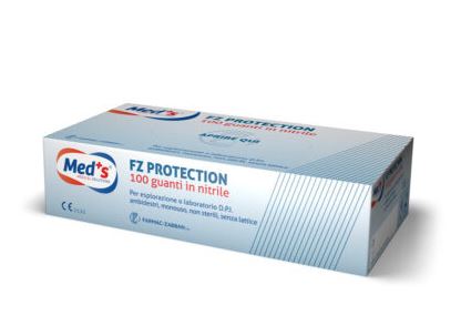 GUANTI MEDS PROTECTION Z NITRILE SENZA POLVERE DPI M - Fontenova srl