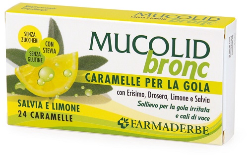 MUCOLID BRONC SALVIA & LIMONE 24 CARAMELLE - Fontenova srl