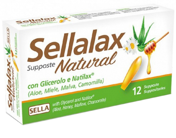 SELLALAX NATURAL MD 12 SUPPOSTE - Fontenova srl