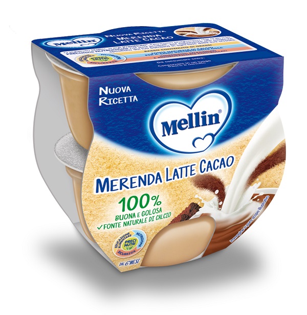 MELLIN MERENDA LATTE CACAO 2 X 100 G - Fontenova srl
