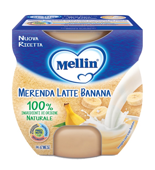 MELLIN MERENDA LATTE BANANA 2 X 100 G - Fontenova srl