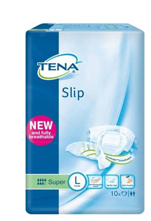 PANNOLONE PER INCONTINENZA A MUTANDINA TENA SLIP SUPER L 10 PEZZI - Fontenova srl