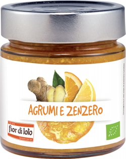 COMPOSTA AGRUMI E ZENZERO BIO 250 G - Fontenova srl