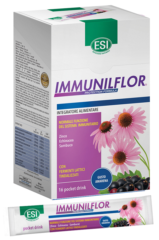 ESI IMMUNILFLOR POCKET DRINK 16 POCKET DRINK - Fontenova srl