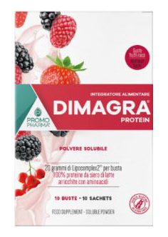 DIMAGRA PROTEIN RED FRUIT 10 BUSTE - Fontenova srl