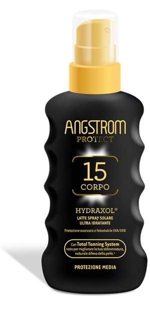 ANGSTROM PROTECT HYDRAXOL LATTE SPRAY SOLARE PROTEZIONE 15 175 ML - Fontenova srl