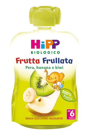 HIPP BIO FRUTTA FRULLATA PERA BANANA KIWI 90 G - Fontenova srl