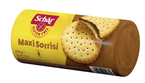SCHAR MAXI SORRISI BISCOTTI CON CREMA AL CACAO 250 G - Fontenova srl