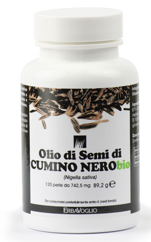 OLIO SEMI CUMINO NERO BIO - 120 PERLE - Fontenova srl