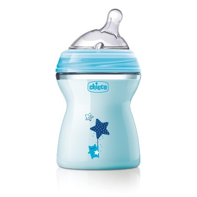 CHICCO BIBERON NATFEEL 2M+ BOY 250 ML - Fontenova srl