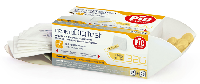 LANCETTE PUNGIDITO PIC PRONTO DIGITEST GAUGE 32 25 PEZZI - Fontenova srl
