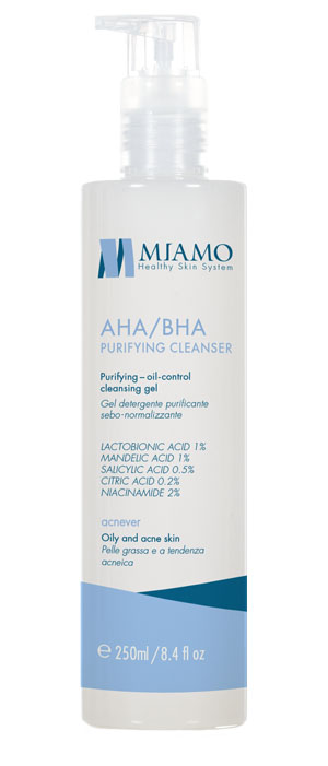 MIAMO ACNEVER AHA/BHA PURIFYING CLEANSER 250 ML - Fontenova srl
