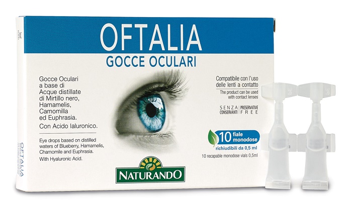 OFTALIA GOCCE OCULARI MONODOSE 2 STRIP DA 5 FIALE DA 0,5 ML - Fontenova srl