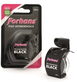 FORHANS FILO INTERDENTALE BLACK 50 METRI - Fontenova srl