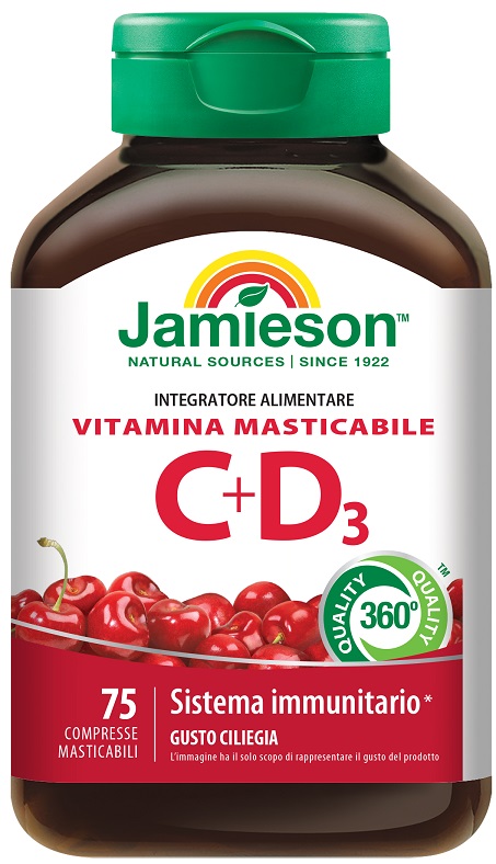 JAMIESON VITAMINA C 500 + D 75 COMPRESSE - Fontenova srl