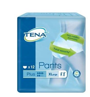 PANNOLONE PULL UP TENA PANTS PLUS TAGLIA EXTRA LARGE 12 PEZZI - Fontenova srl