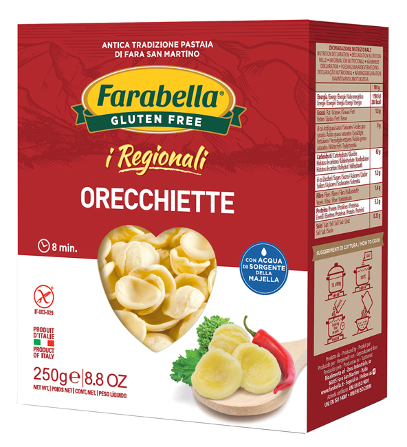 FARABELLA ORECCHIETTE I REGIONALI PASTA FRESCA STABILIZZATA 250 G - Fontenova srl