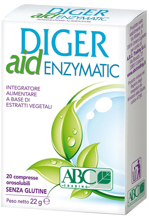 DIGER AID ENZYMATIC 20 COMPRESSE - Fontenova srl