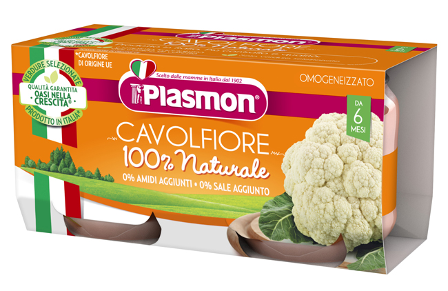PLASMON OMOGENEIZZATO CAVOLFIORE 2 X 80 G - Fontenova srl