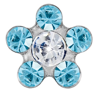 FIORE 6MM ACQUAMARINA/PUNTO CR - Fontenova srl