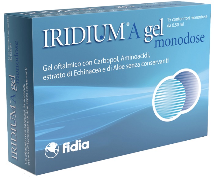 IRIDIUM A GEL OFTALMICO MONODOSE 15 CONTENITORI DA 0,50 ML - Fontenova srl