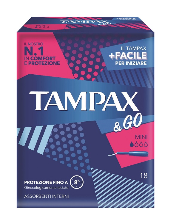 TAMPAX & GO MINI 18 PEZZI - Fontenova srl