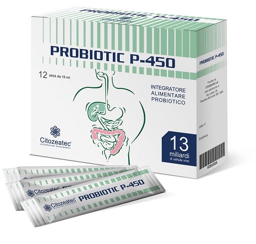 PROBIOTIC P-450 12 STICK MONODOSE 10 ML - Fontenova srl