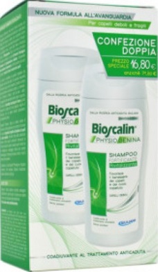 BIOSCALIN PHYSIOGENINA SHAMPOO FORTIFICANTE RIVITALIZZANTE COFANETTO 2 FLACONI - Fontenova srl