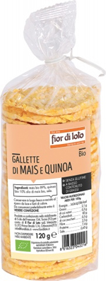 GALLETTE MAIS E QUINOA 120 G - Fontenova srl