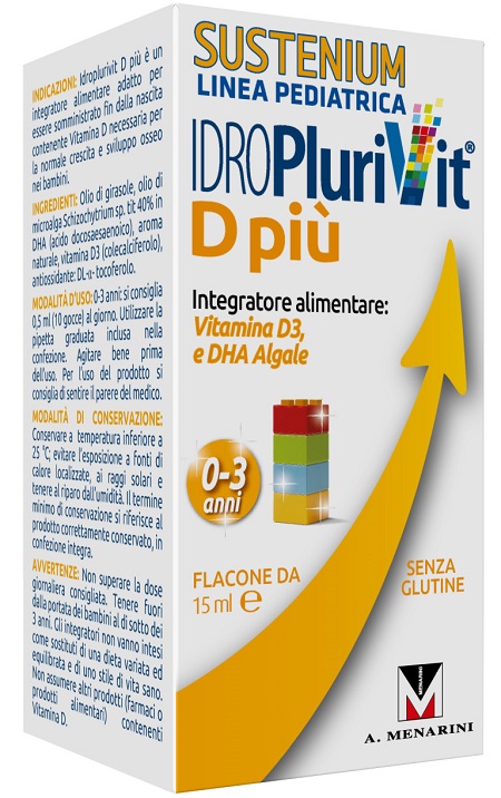IDROPLURIVIT D+ SUSTENIUM 15 ML - Fontenova srl