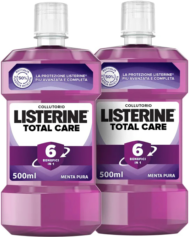 LISTERINE TOTAL CARE ZERO 2 PEZZI 500 ML - Fontenova srl
