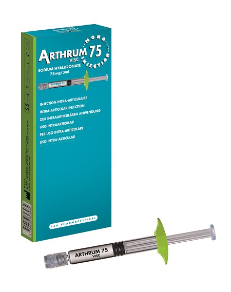 SIRINGA INTRA-ARTICOLARE ARTHRUM VISC 75 MONO INJECTION ACIDO IALURONICO 3 ML - Fontenova srl