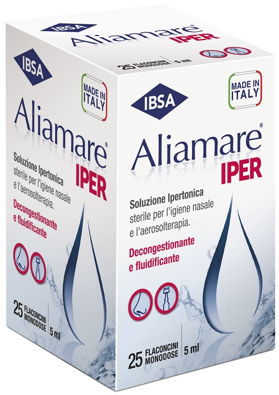 ALIAMARE IPER 25 FLACONCINI IPERTONICI DA 5 ML - Fontenova srl