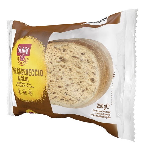 SCHAR PANE CASERECCIO AI SEMI SENZA LATTOSIO 250 G - Fontenova srl