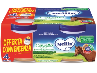 MELLIN OMOGENEIZZATO CAVALLO 4 X 80 G - Fontenova srl