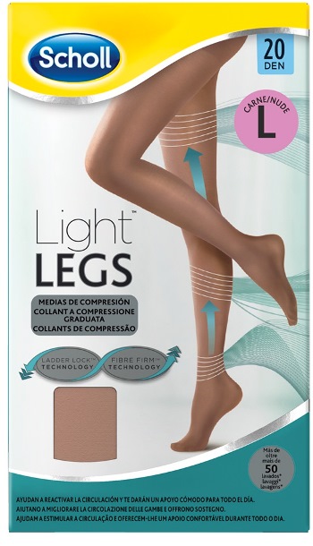 SCHOLL LIGHTLEGS 20 DENARI TAGLIA L COLORE NUDE 1 PAIO - Fontenova srl
