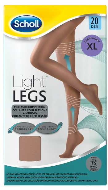 SCHOLL LIGHTLEGS 20 DENARI TAGLIA XL COLORE NUDE 1 PAIO - Fontenova srl