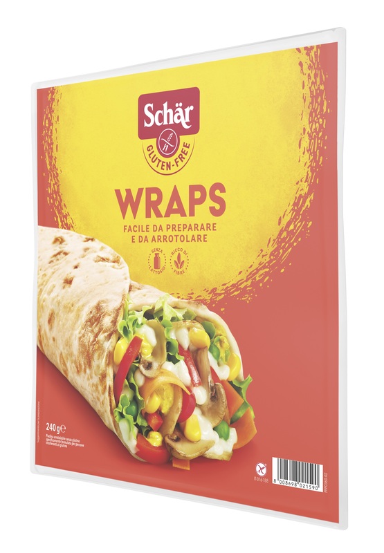 SCHAR WRAPS PIADINA ARROTOLABILE SENZA LATTOSIO 240 G - Fontenova srl