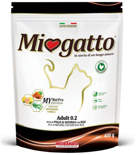 MIOGATTO STERILIZZATO POLLO NATURALE 400 G - Fontenova srl