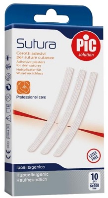 CEROTTO PER SUTURA PIC SOLUTION 6 X 100 MM 10 PEZZI - Fontenova srl