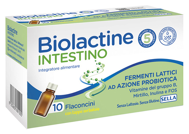 BIOLACTINE INTESTINO 5MLD 10 FLACONCINI 9 ML - Fontenova srl