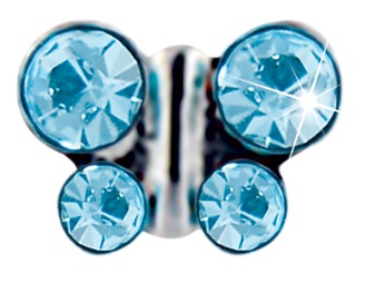 FARFALLA 6MM ACQUAMARINA - Fontenova srl