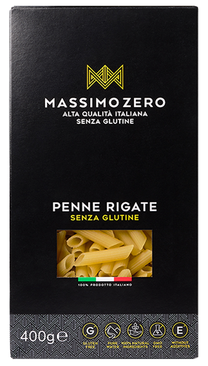 MASSIMO ZERO PENNE RIGATE 400 G - Fontenova srl