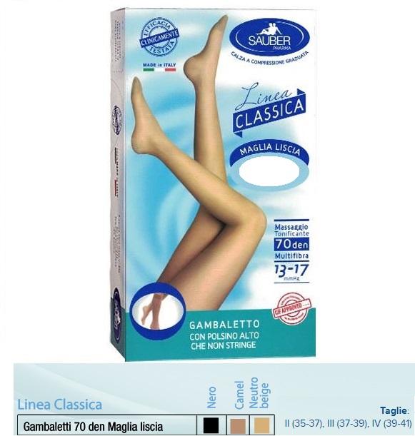 SAUBER GAMBALETTO MAGLIA LISCIA 140 DENARI NERO 2 - Fontenova srl